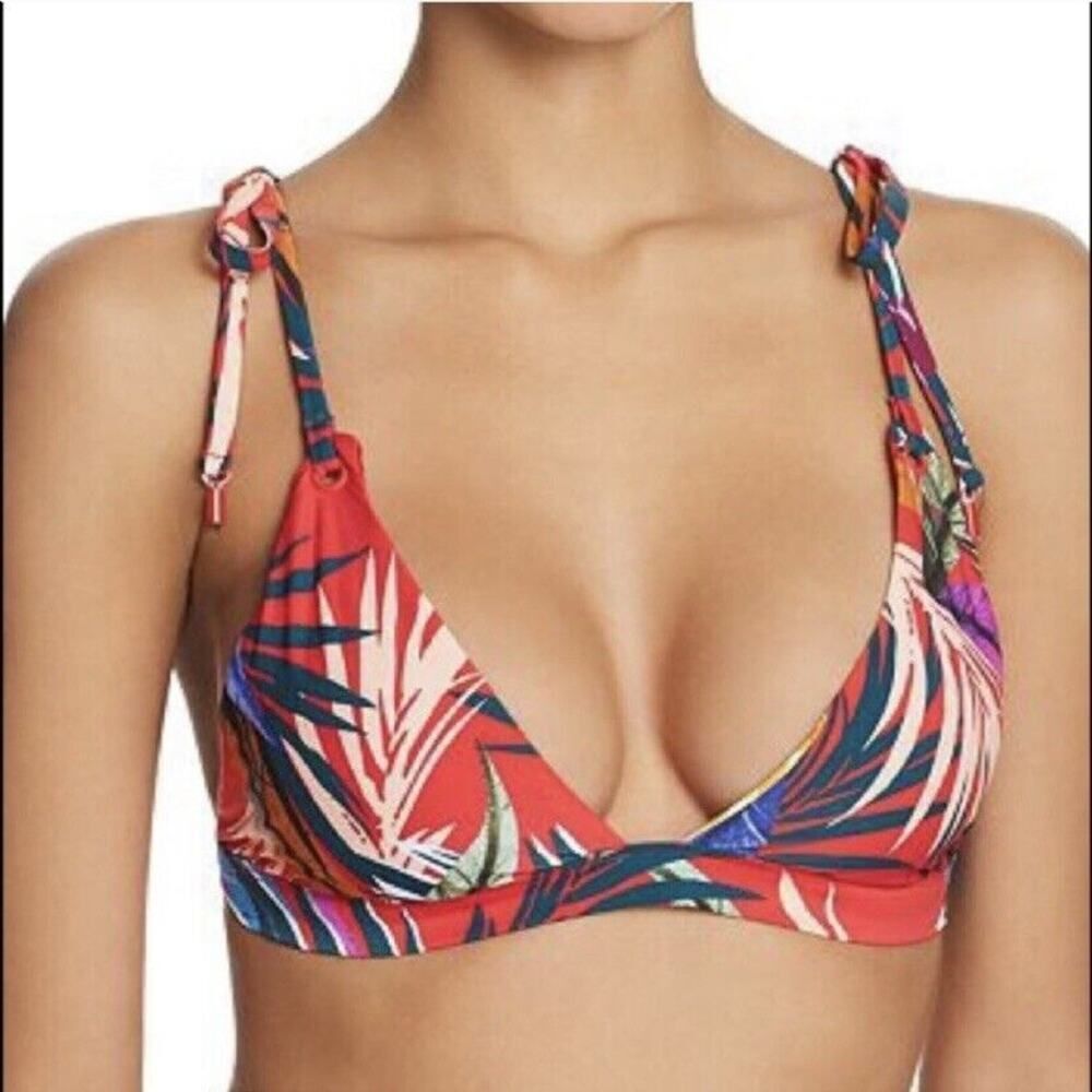 Red Carter Little Havana Lily Bikini Top Red Size Medium/8
